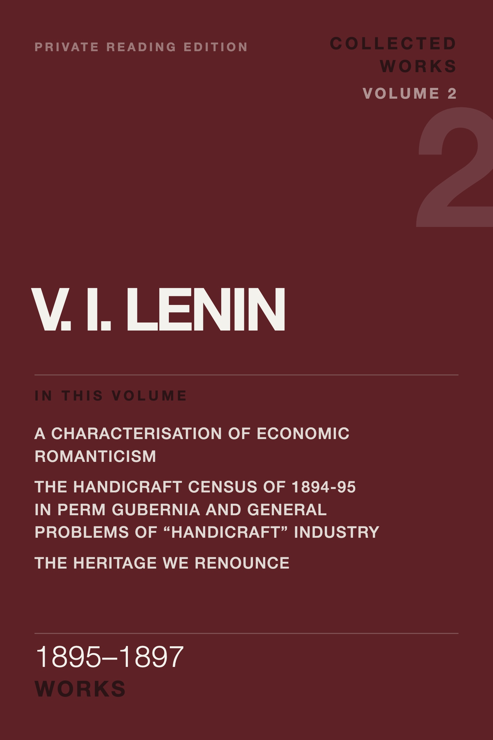 Cover of Lenin Collected Works, Volume 2