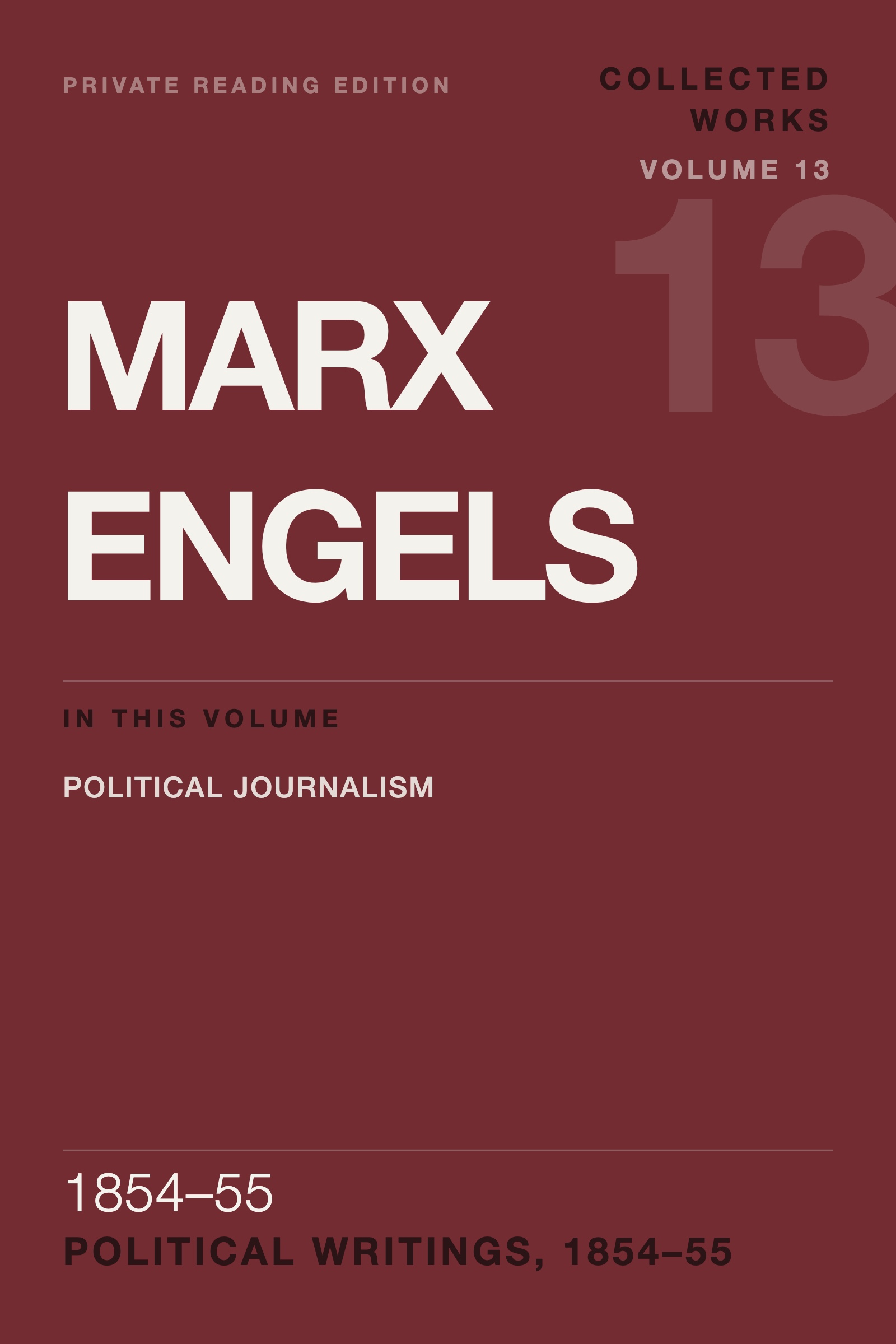 Cover of MECW Vol. 13