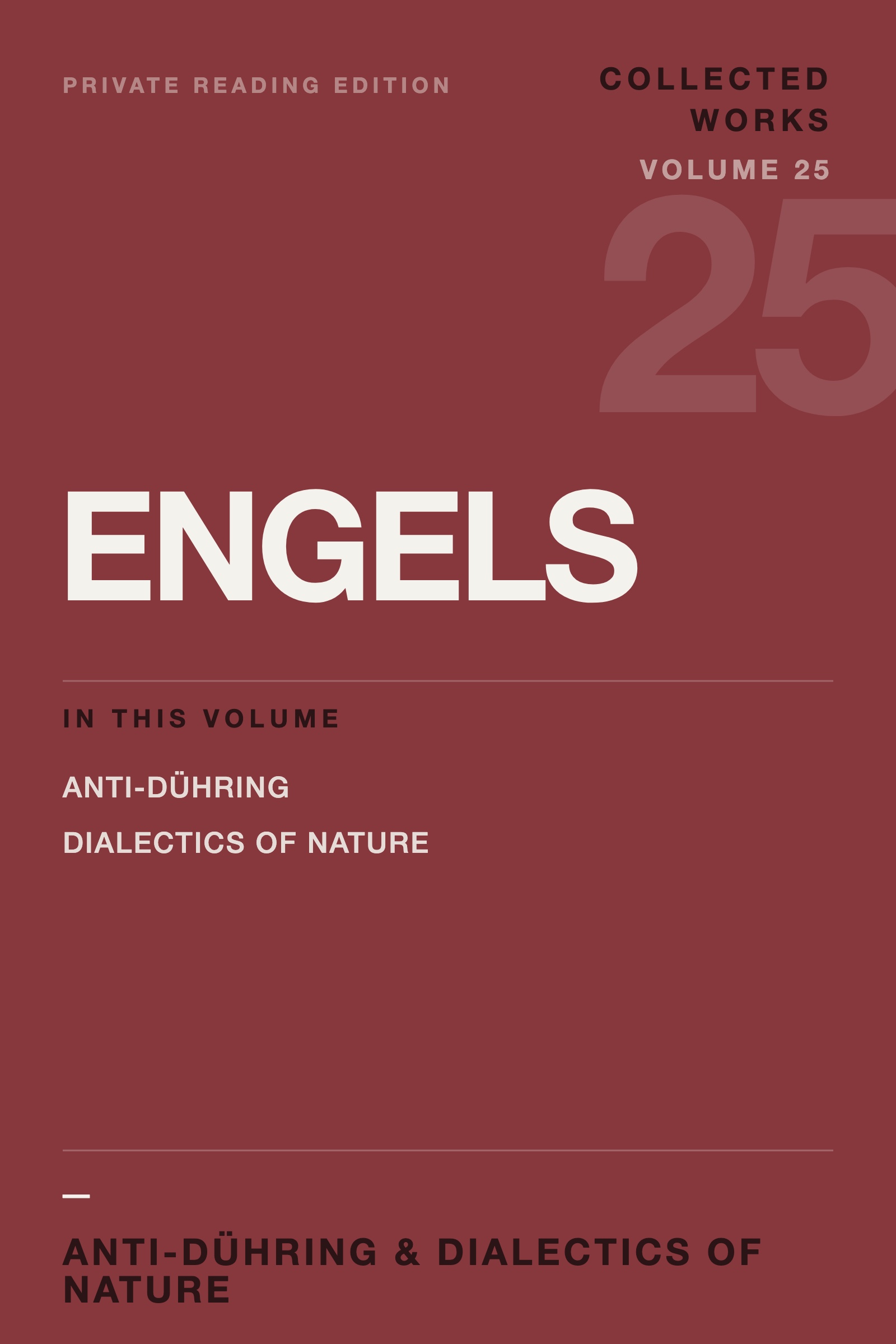 Cover of Marx & Engels Collected Works, Volume 25