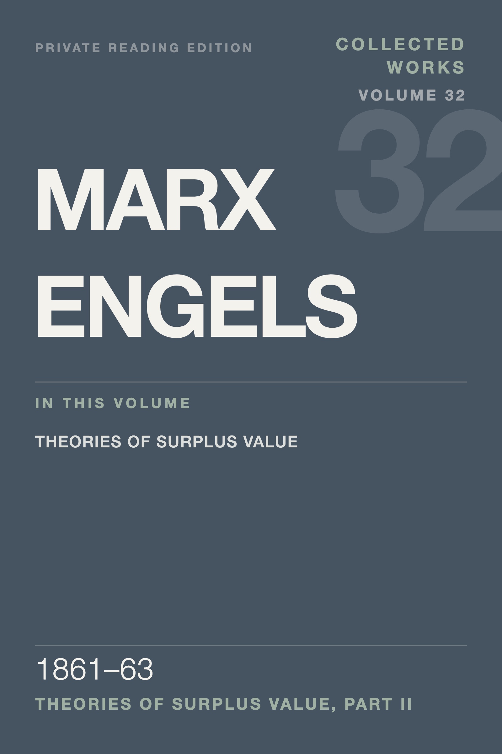 Cover of Marx & Engels Collected Works, Volume 32