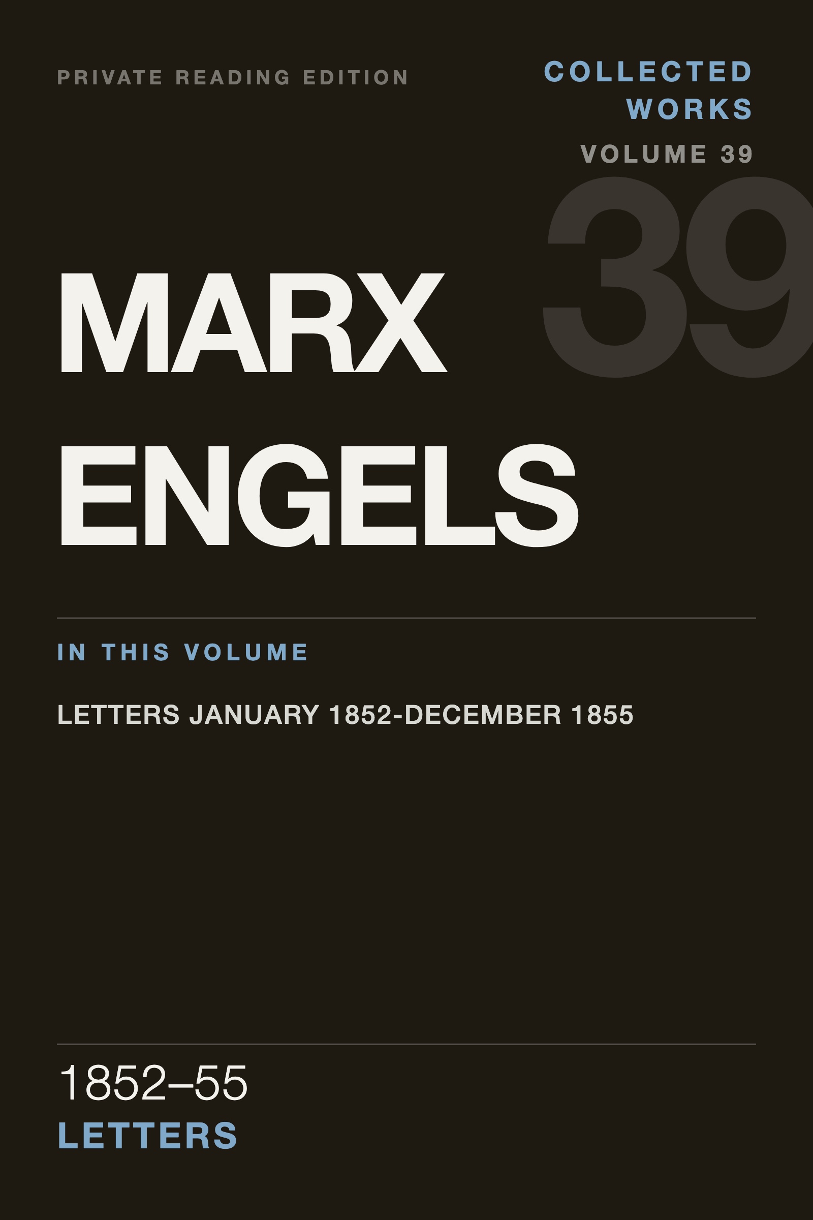 Cover of MECW Vol. 39