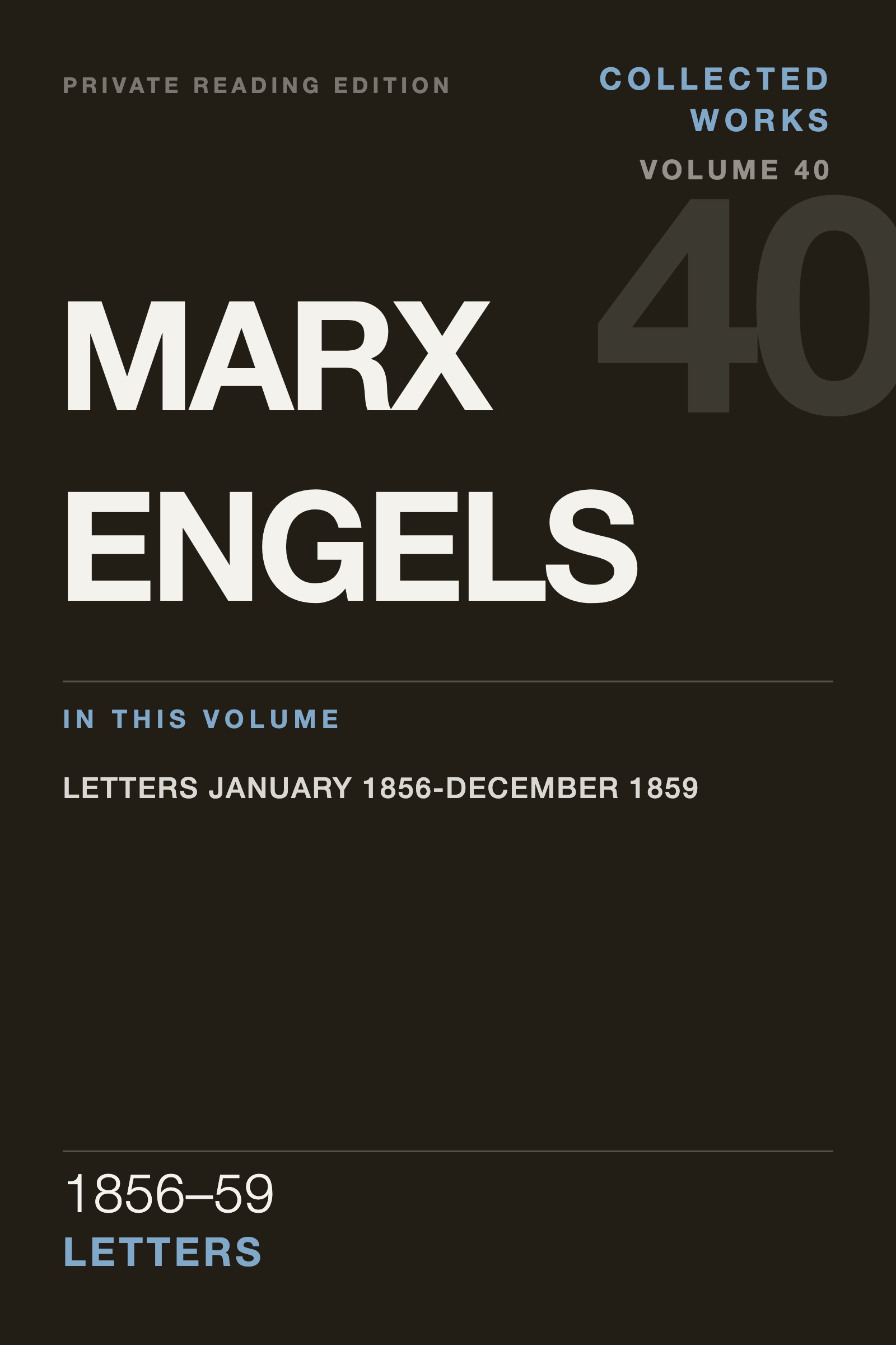 Cover of MECW Vol. 40