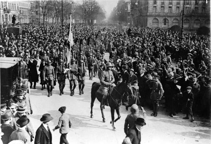 The Ehrhardt Brigade march on Berlin