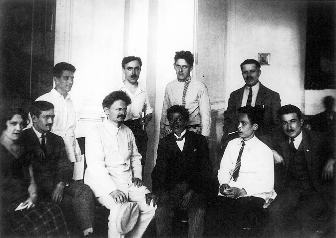 Trotsky with young leaders of recently-founded Communist Parties around the world at the Fifth Congress of the Comintern in Moscow 1924
