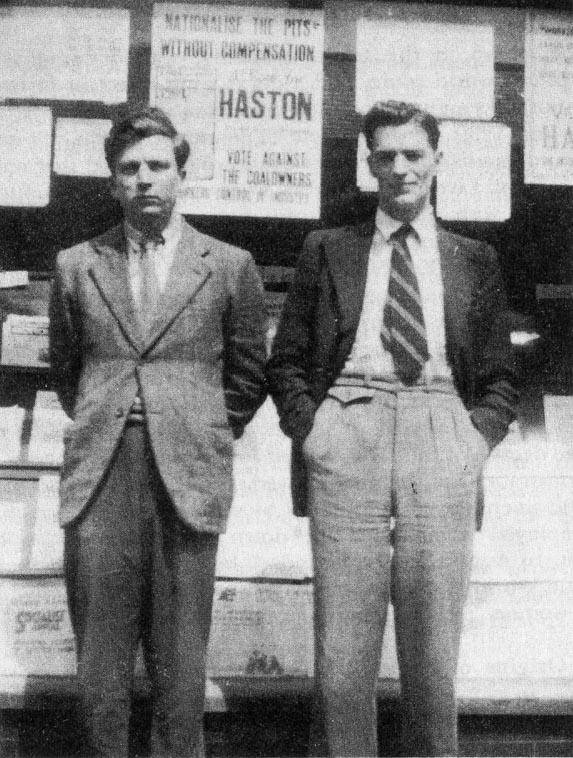Ted Grant and Jimmy Deane, Neath, 1945